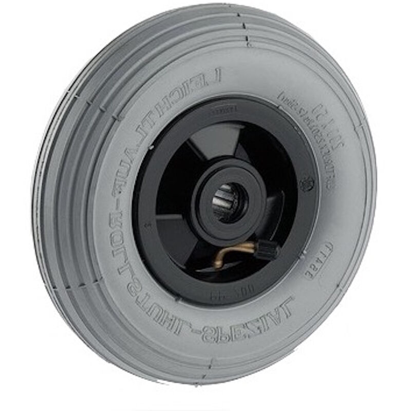 2gt Roues Et Roulettes - Roue gonflable diamètre 200 x 50 mm alésage 20 mm pneumatique non marquant