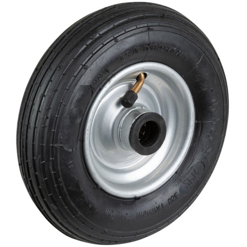 Roue gonflable diamètre 200 x 50 mm alésage 20 mm corps tôle roulement à rouleaux