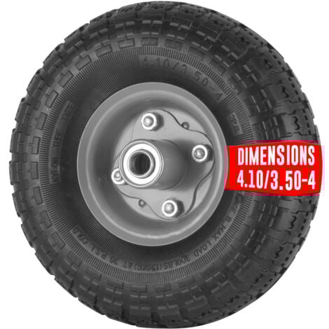 OSE Roue gonflable pour Chariot 10" - Ø 250 mm - Axe 16 mm - Capacité 130 kg