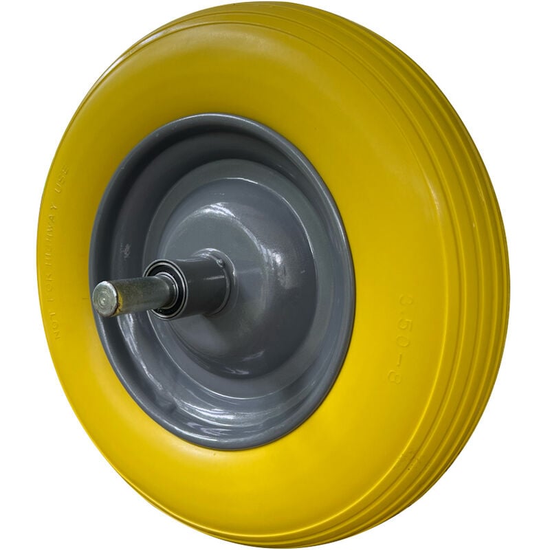 Roue de brouette increvable (avec axe)