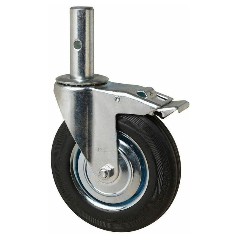 Wolfpack - Roue d'échafaudage industriel (mâle) 200 mm.