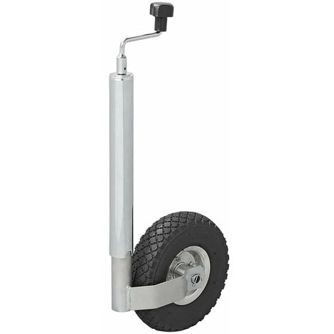 ROUE JOCKEY GONFLABLE tube Ø 48mm H 630mm