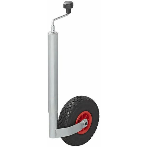 MOBILIBRICO Roue Jockey 48mm Jante Plastique Avec Pneu Pu 260x85mm