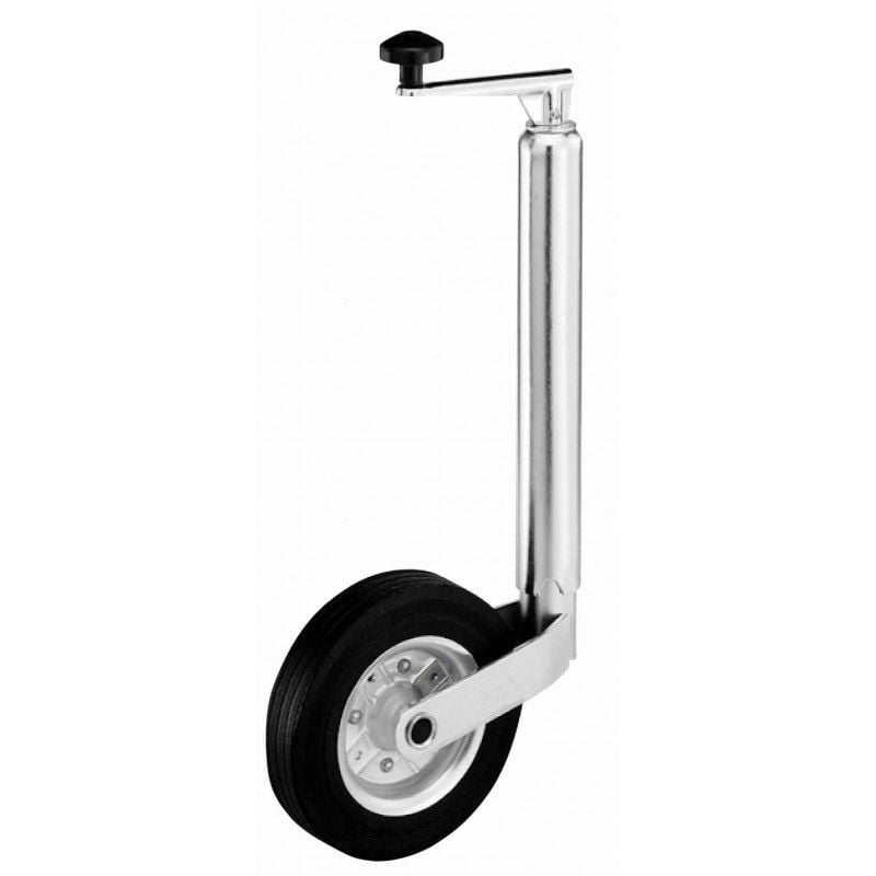 Roue Jockey ajustable de 150x60 mm - diam tube 35 mm