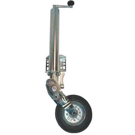 Collier roue jockey diamètre 60mm avec poigne escamotable - ASC Remorq