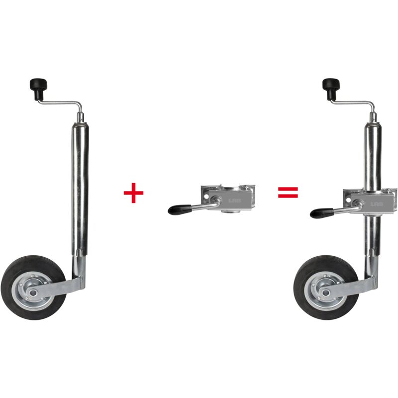 LAS - Roue Jockey Et Collier De 4,8 Cm