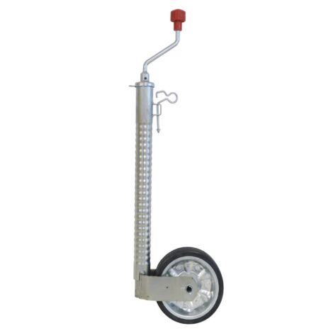 Roue jockey jante acier 48 mm – Système anti-décrochage – Charge maxi 300 kg – Roulements à billes – Dimensions 200x50 mm – Al-Ko
