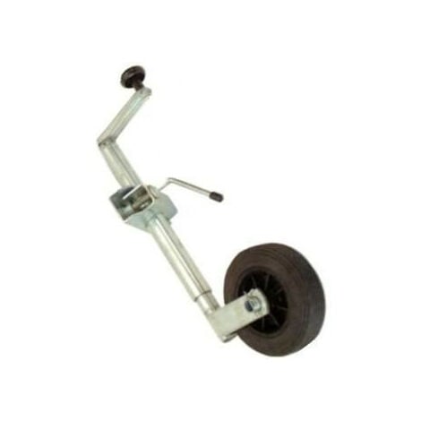 Galet de roue jockey jante métal gonflable 260x85x20mm - Remorques