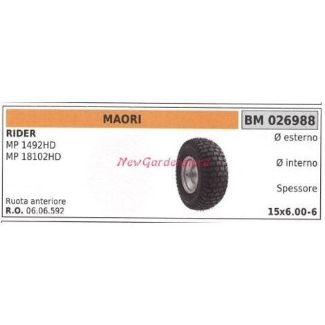 Roue MAORI tondeuse autoportée MP 1492HD 18102HD 026988