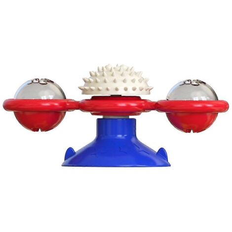 Roue multifonctionnelle rotative pour chat, balle oscillante pour chat d'intérieur -