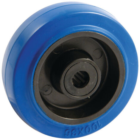 Roue non tachante bleue 125mm - AVL - 207358A