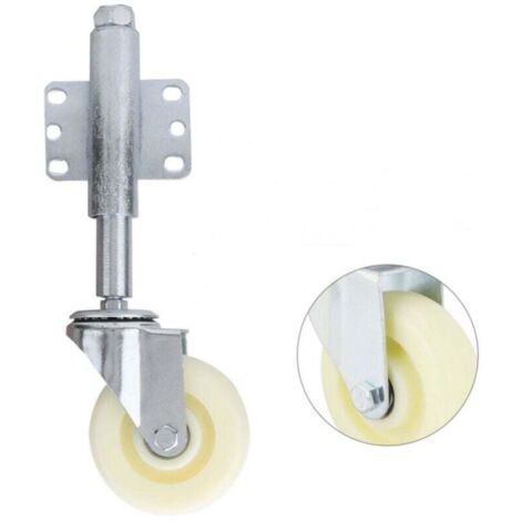 Roue Pivotante À Ressort En Nylon 4 Pouces Capacité De Charge 110 Lb Pour Portail
