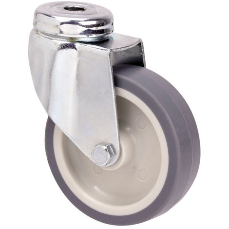 Roue Pivotante Caoutchouc 80mm Mobilité Fluide Et Silencieuse - Ruedas Alex