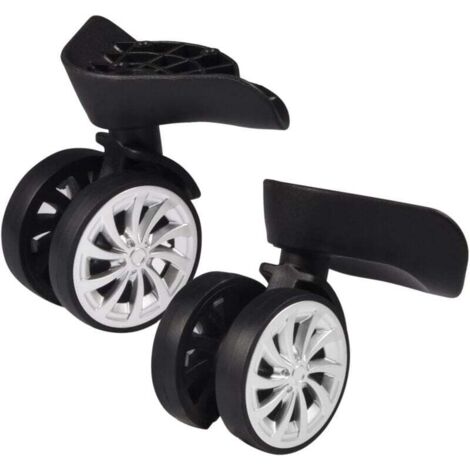 Roue Pivotante De Rechange Pour Valise En Plastique Noir Lot De 2 Pieces