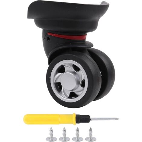 Roue pivotante multifonction W055 Noir pour roulettes à bagages