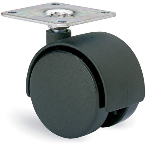 Roue Pivotante Noire 50mm Mobilité Fluide Et Robuste - Ruedas Alex