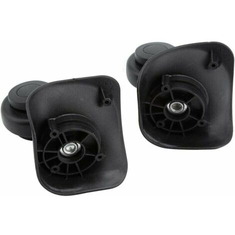 Roue pivotante Noire de Haute qualit&eacute, Rouleau &agrave Bagages 2 pi&egraveces, pour Valise de Voyage Valise