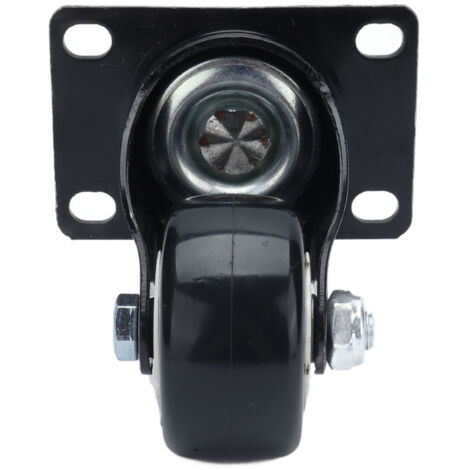 Roue pivotante robuste 2,5 pouces en polyester à double roulement pour chariot de manutention silencieux