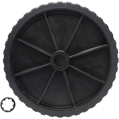 Roue plastique Ø200 pour bétonnière électrique – Kit avec rondelle de frein – Compatible bétonnières ALTRAD et Guy Noel 130L à 160L