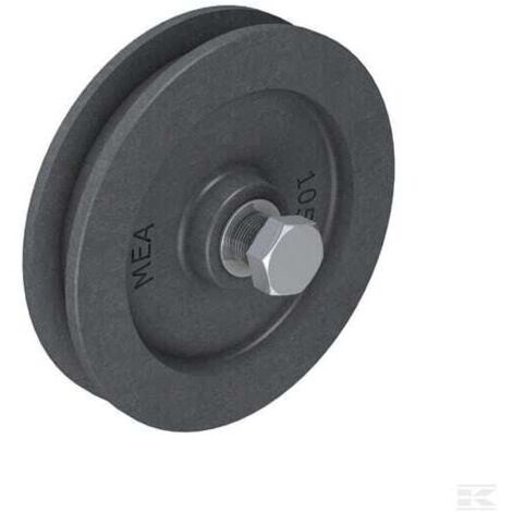 Roue pleine de portail, fonte, 160 mm, libre