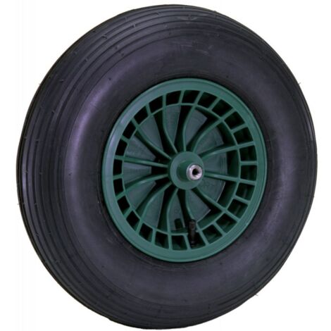 Roue pneumatique pour chariot Fort vert, 400 x 100 mm