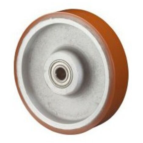 Roue polyuréthane, Corps en fonte - 80 mm BS rouleau