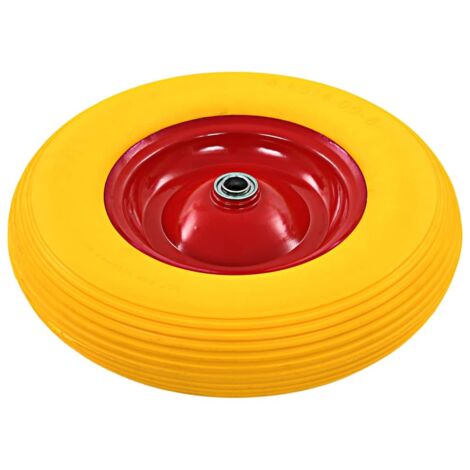Roue pour brouette avec axe PU solide 4.00-8 390 mm CFW978714
