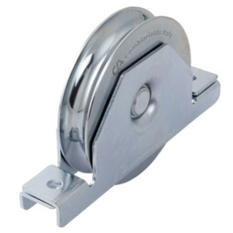 COMBI ARIALDO roue pour portails fermA s support 1 roulement Rainure ronde de 80 mm