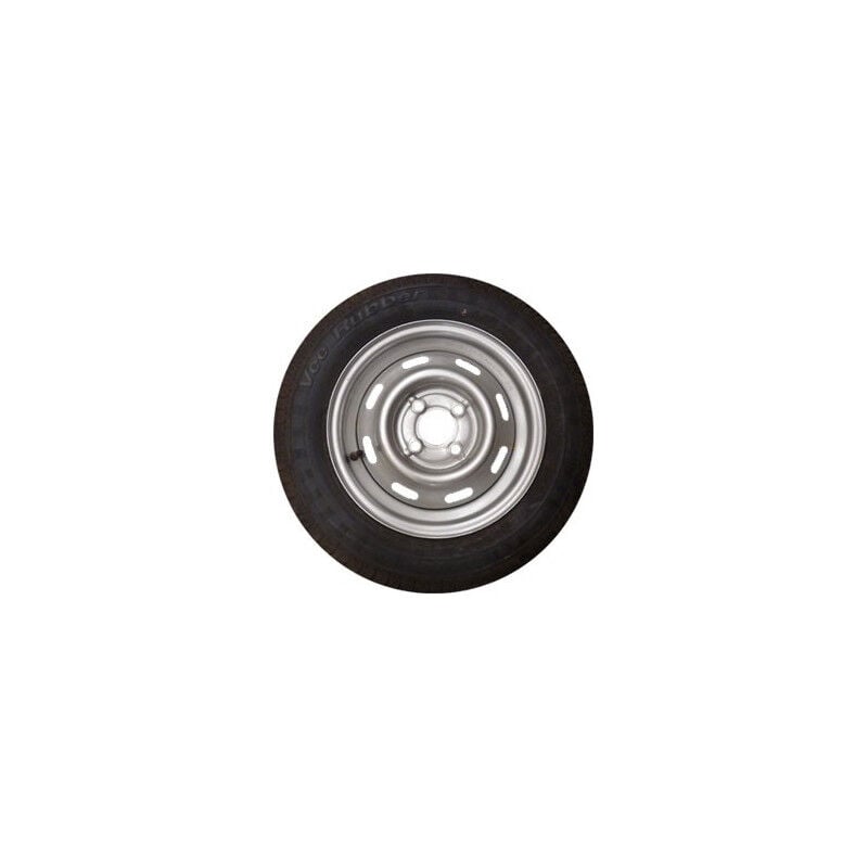 Roue Remorque 13 pouces 145/80x13 - 4 Trous 100 mm - Charge 425 kg