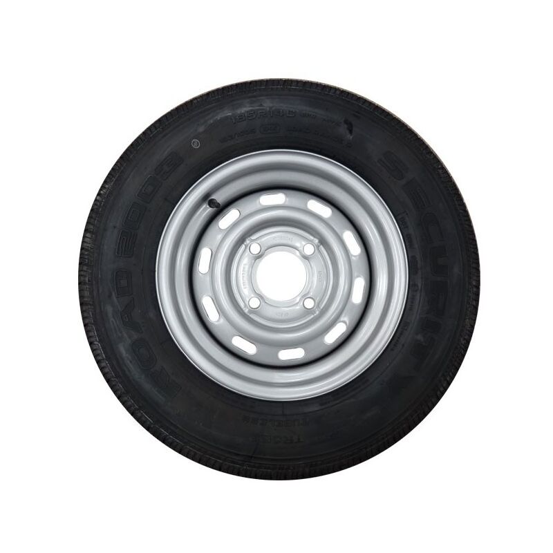 Roue de Remorque 185/80x14 - 4 trous - Entraxe 130 mm - Charge 900 kg