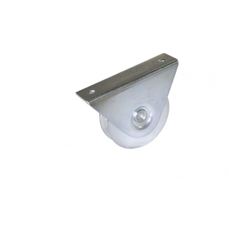 Roue à support extérieur acier zingué, H.85 x L.120 x P.36 mm - Afbat