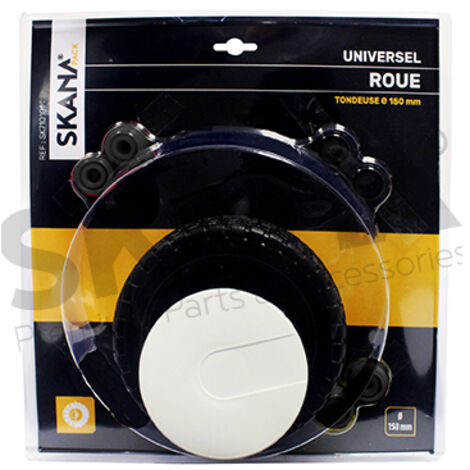 Roue Universelle ø 150 Mm. Avec Enjoliveur Et Jeux De Bagues. Pour ø D'axe : 8, 10 Ou 12 Mm.