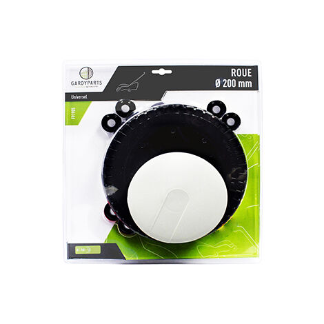 Roue Universelle Plastique ø: Ext: 200mm, Livrée Avec Enjoliveur Et Jeux De Bagues De Réduction 8, 10 Et 12 Mm. (sous Coque).