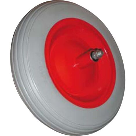 Roue Vespa pour brouette run flat en polyuréthane increvable 350x80x134 mm avec roulements - Salone
