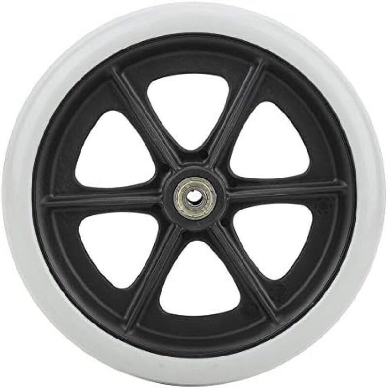 Roues avant de fauteuil roulant de 8 pouces, Remplacement Universel De roues en TPR antidérapantes désactivées, accessoires de fauteuil roulant