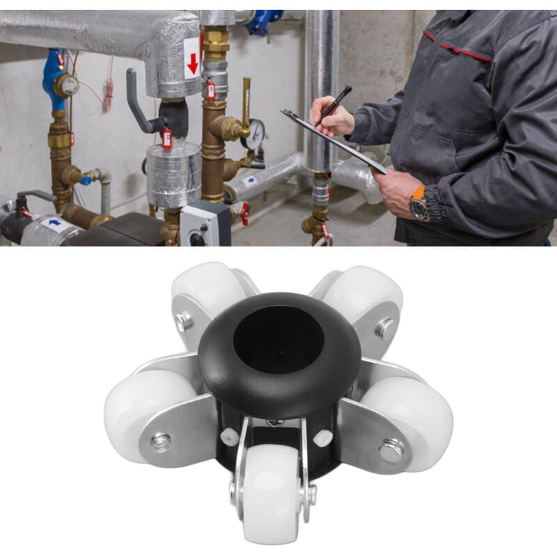 Roues de guidage de 90mm, couvercle de protection, roues de guidage durables pour caméra d'inspection de tuyaux d'égout de 23mm