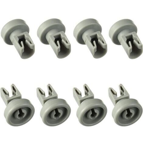 Roues de Lave-vaisselle Universelles pour la Plupart des Lave-vaisselle Standard Roue du Panier Supérieur Pièces de Rechange Compatibles avec AEG, Favorit, Privileg, Zanussi, Juno (Lot de 8)