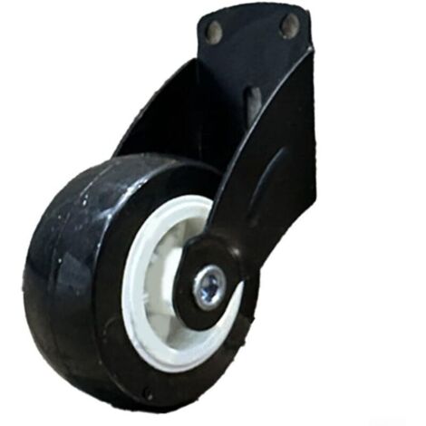 Roues de portail pour portail en bois et en métal - Supports réglables, rouleaux robustes pour clôture à ailes extérieures, noir