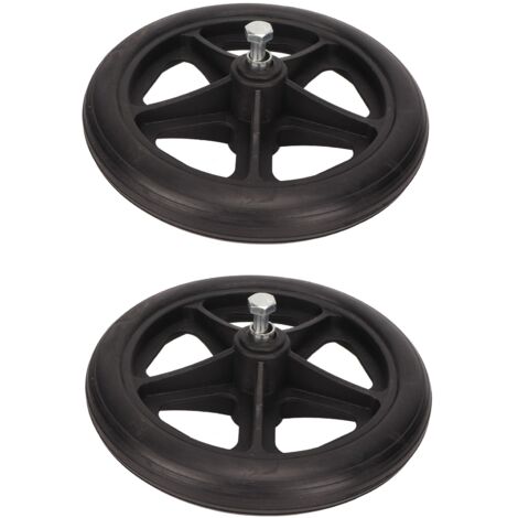 Roues de rechange pour 2 roues de fauteuil roulant, roulettes en caoutchouc de 7 pouces à faible bruit pour aide à la marche, adaptées aux véhicules de marche.