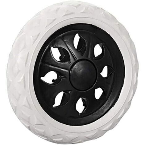 Roues de rechange pour chariot de courses, extérieur en mousse gaufrée blanche pour chariot, chariot à main, chariot à bagages et vélo (noir)