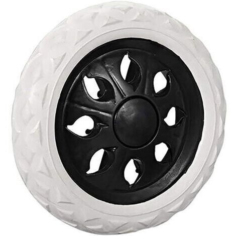 Roues de rechange pour chariot de courses, extérieur en mousse gaufrée blanche pour chariot, chariot à main, chariot à bagages et vélo (noir)