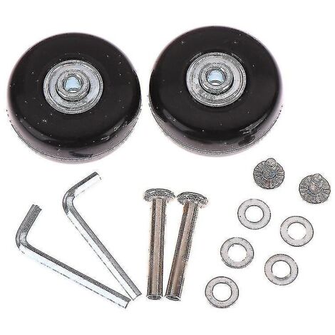 Roues de rechange pour valise, réparation de valise, axes de 50 mm de diamètre extérieur, modèle Deluxe + vis Hfmqv