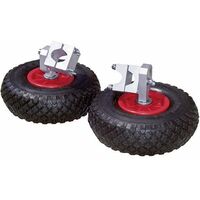 Roue - WERKA PRO - 260 X 85 Mm - Increvable - Axe Déporté - Alésage 20 Mm - Bricolage