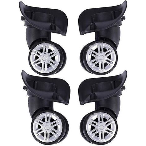 Roues de rechange universelles pour valises, kit de réparation de roues gauche et droite pour valises de voyage (2 pièces)