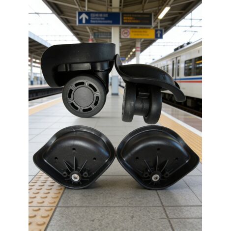 Roues de remplacement pour valise A58, roues pivotantes universelles résistantes pour bagages et sacs de voyage