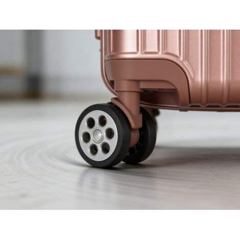 Roues de Remplacement pour Valise A85 Or Rose - Pièces de Rechange pour Bagages Roulettes Universelles