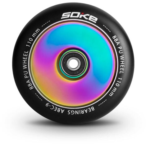 Roues de scooter 110 mm arc-en-ciel solide 2 pcs