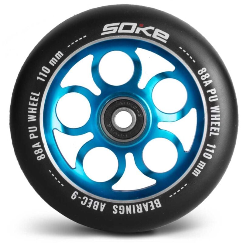 Roues de scooter 110 mm bleues, 2 pcs
