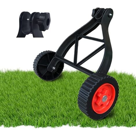 Roues de Support pour Coupe-Bordures, Debrouissalleuses, débroussailleuse à conducteur Marchant, Roues de Support Ajustables Accessoires pour Coupe Herbe Coupe-Gazon Coupe-Fil