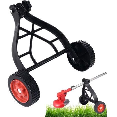 Roues de Support pour Coupe-Bordures, débroussailleuse à conducteur Marchant, Roues de Support Ajustables Accessoires pour Coupe-Bordures Coupe-Bordures Coupe-Gazon Coupe-Fil